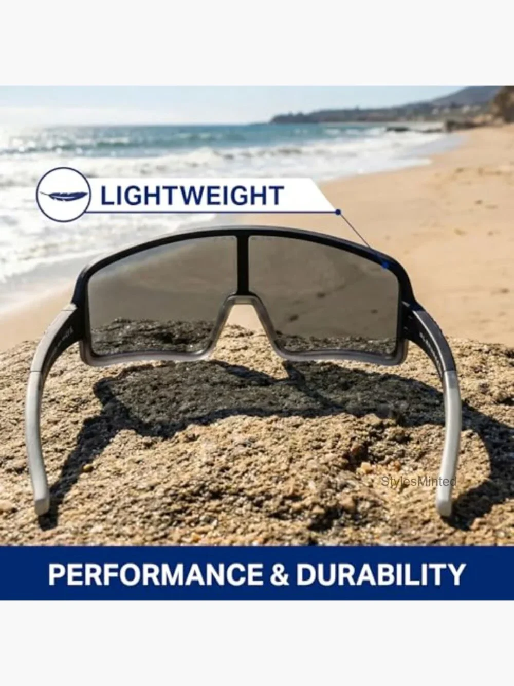 Wrap-Around Polarized Sunglasses with UV Protection, Unisex